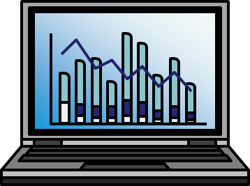 ノートパソコンで分析のイメージ画像