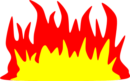 燃える炎のイラスト画像