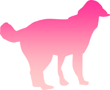 イヌのシルエット画像