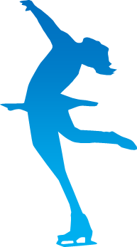 フィギュアスケートのシルエット画像
