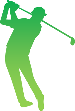 ゴルフのシルエット画像