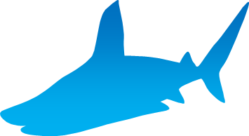 サメのシルエット画像