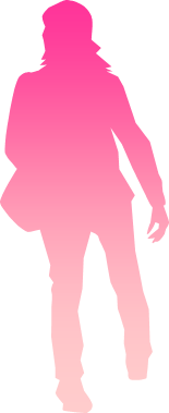 歩いている女性のシルエット フリー 無料で使えるイラストカット Com