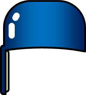 紺色の野球のヘルメットのイラスト画像