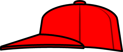 赤い野球帽のイラスト画像