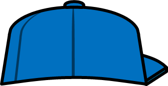 青い野球帽のイラスト画像