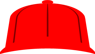 赤い野球帽のイラスト画像