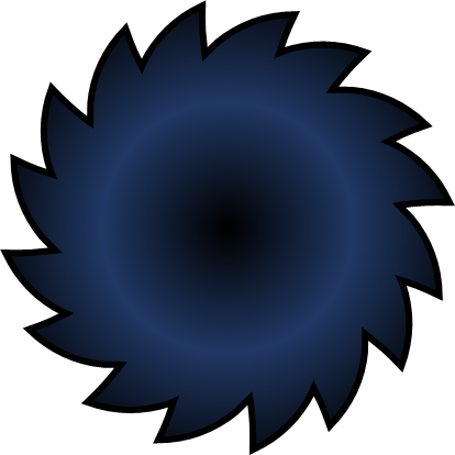 ブラックホールのイラスト画像