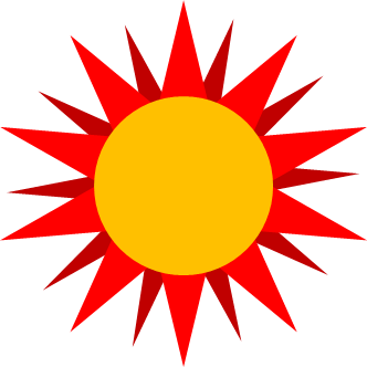太陽のイラスト画像