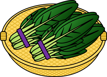 小松菜のイラスト画像