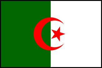 アルジェリアの国旗のイラスト画像
