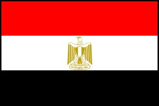 エジプトの国旗のイラスト画像