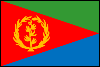 エリトリアの国旗のイラスト画像