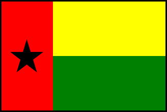 ギニアビサウの国旗のイラスト画像
