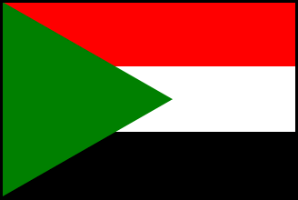 スーダンの国旗のイラスト画像