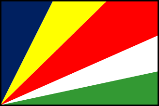 セーシェルの国旗のイラスト画像