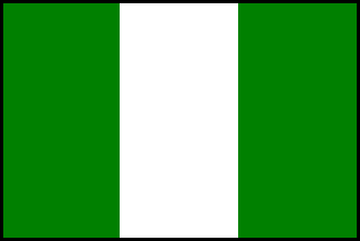 ナイジェリアの国旗のイラスト画像