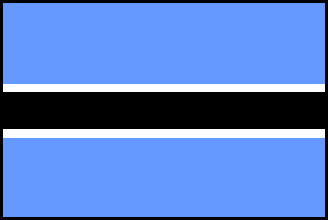 ボツワナの国旗のイラスト画像