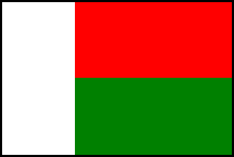 マダガスカルの国旗のイラスト画像
