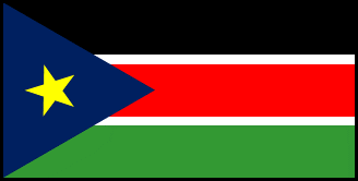 南スーダンの国旗のイラスト画像