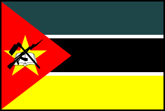 モザンビークの国旗のイラスト画像