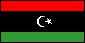 リビアの国旗のイラスト画像