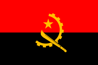 アンゴラの国旗のイラスト画像2