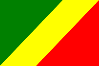 コンゴ共和国の国旗のイラスト画像2