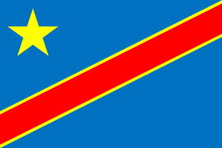 コンゴ民主共和国の国旗のイラスト画像2