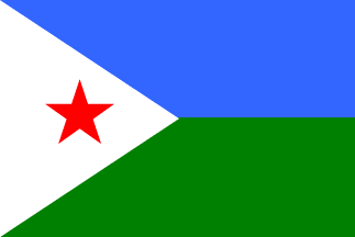 ジブチの国旗のイラスト画像2