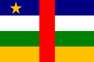 中央アフリカの国旗のイラスト画像2