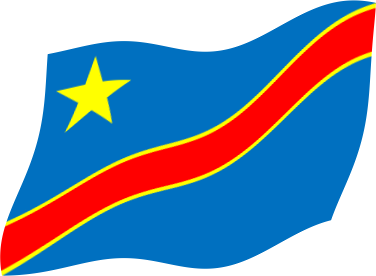 コンゴ民主共和国の国旗のイラスト画像3