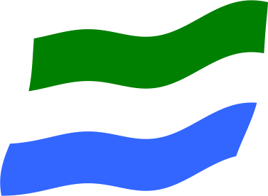 シエラレオネの国旗のイラスト画像3