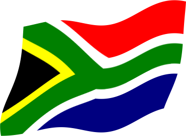 南アフリカ共和国の国旗のイラスト画像3