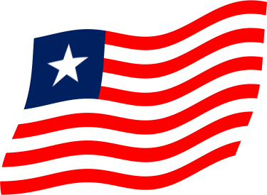 リベリアの国旗のイラスト画像3