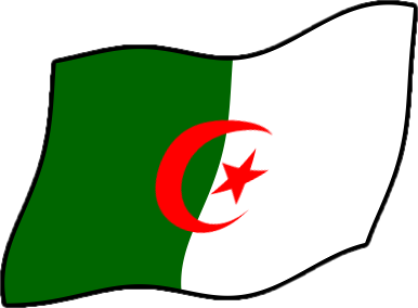 アルジェリアの国旗のイラスト画像4
