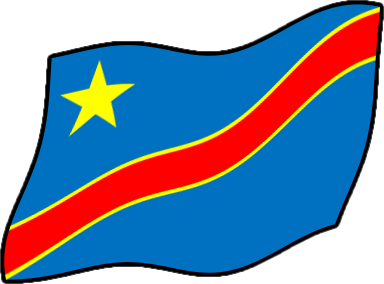 コンゴ民主共和国の国旗のイラスト画像4