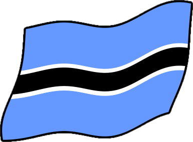 ボツワナの国旗のイラスト画像4