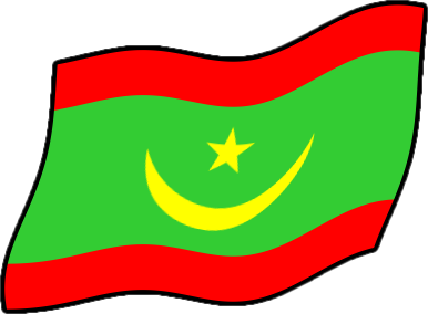 モーリタニアの国旗のイラスト画像4