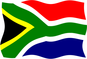 南アフリカ共和国の国旗のイラスト画像5