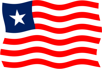 リベリアの国旗のイラスト画像5
