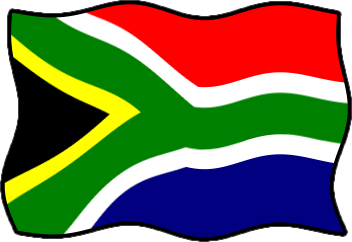 南アフリカ共和国の国旗のイラスト画像6