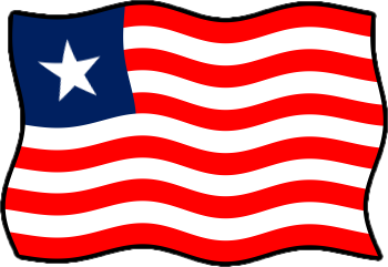 リベリアの国旗のイラスト画像6