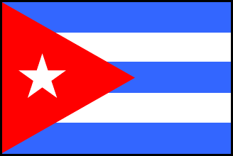 キューバの国旗のイラスト画像