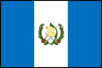 グアテマラの国旗のイラスト画像