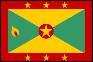 グレナダの国旗のイラスト画像
