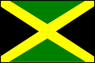 ジャマイカの国旗のイラスト画像