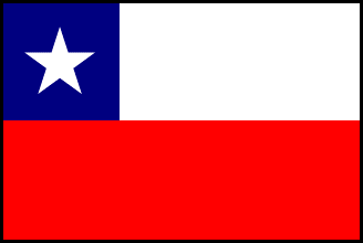 チリの国旗のイラスト画像