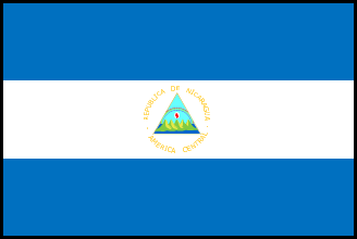 ニカラグアの国旗のイラスト画像