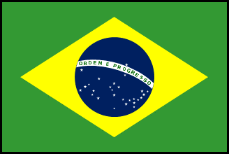ブラジルの国旗のイラスト画像